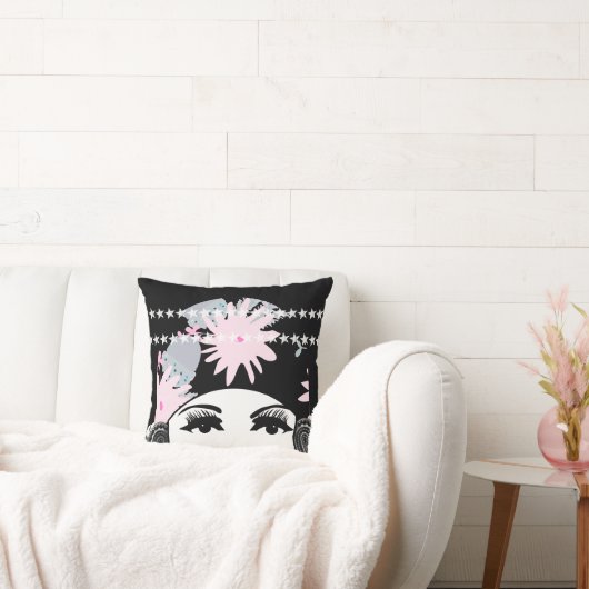 ヴィンテージローリング20のポートレートフラッパーガール クッション (ソファ)