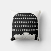 ヴィンテージローリング20のポートレートフラッパーガール クッション (正面)