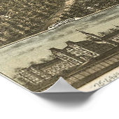 ヴィンテージローリーNCの絵図(1872) ポスター (角)