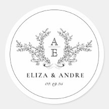 ヴィンテージローレルモノグラムリース結婚ズサンキュー