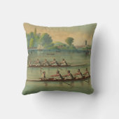 ヴィンテージローワーズクルーズレースボートレース クッション (裏面)