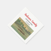 ヴィンテージローワーズクルーズレースボートレース スタンダードカクテルナプキン (角)