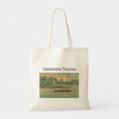 ヴィンテージローワーズクルーズレースボートレース トートバッグ (正面)