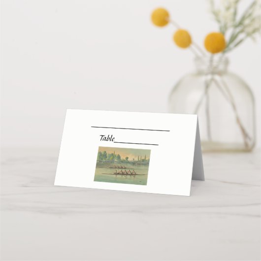 ヴィンテージローワーズクルーズレースボートレース プレイスカード (正面)