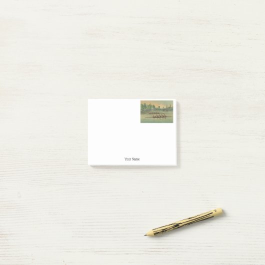 ヴィンテージローワーズクルーズレースボートレース ポストイット (デスク上)