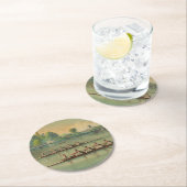 ヴィンテージローワーズクルーズレースボートレース ラウンドペーパーコースター (インサイチュ)