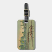 ヴィンテージローワーズクルーズレースボートレース ラゲッジタグ (正面縦)