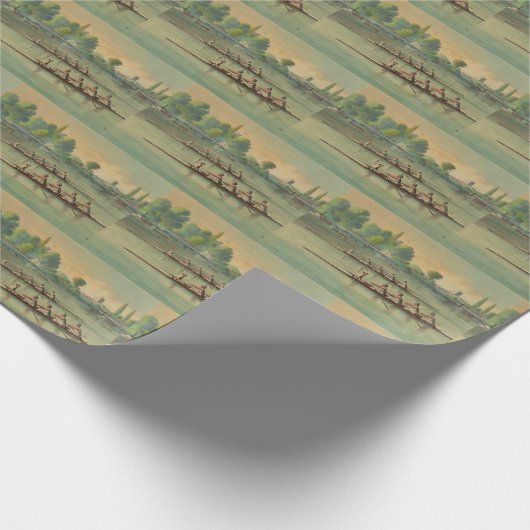 ヴィンテージローワーズクルーズレースボートレース ラッピングペーパー (角)