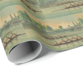 ヴィンテージローワーズクルーズレースボートレース ラッピングペーパー (ロールコーナー)