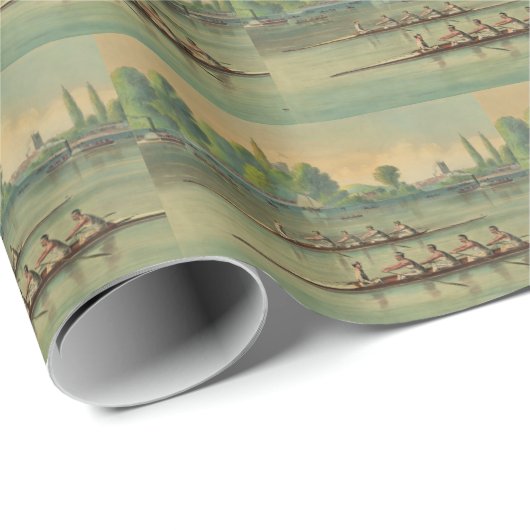 ヴィンテージローワーズクルーズレースボートレース ラッピングペーパー (ロールコーナー)