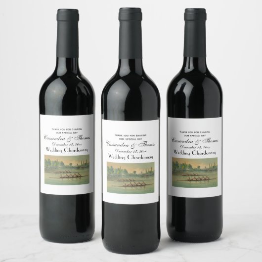 ヴィンテージローワーズクルーズレースボートレース ワインラベル (ボトル)