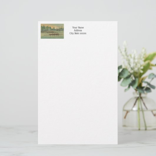 ヴィンテージローワーズクルーズレースボートレース 便箋 (スタンド正面)