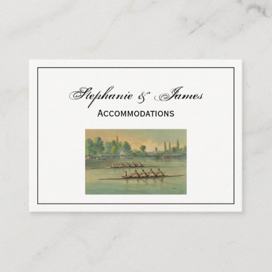 ヴィンテージローワーズクルーズレースボートレース 名刺 (正面)