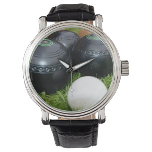 ヴィンテージローンボウルとジャックメンズリストウォッチ 腕時計