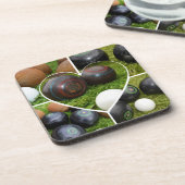 ヴィンテージローンボウルのコレクション コースター (左側)