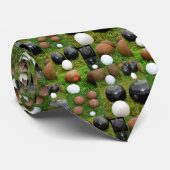 ヴィンテージローンボウル写真コラージュ ネクタイ (ロール)