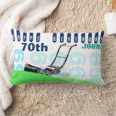 ヴィンテージローンモア70th誕生日枕 ランバークッション (ブランケット)