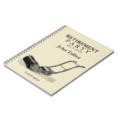 ヴィンテージローンモーアリタイアメントパーティーゲストブック ノートブック (左側)