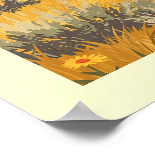 ヴィンテージワイオミング ポスター (角)