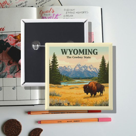 ヴィンテージワイオミング 缶バッジ