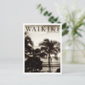 ヴィンテージワイキキハワイアンパーム 案内ポストカード (スタンド正面)