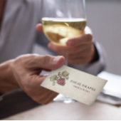 ヴィンテージワイナリーワインメーカーSomelier Grapeロゴ 名刺