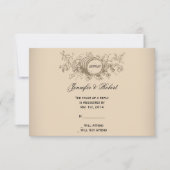 ヴィンテージワイナリー結婚の応答カード 出欠カード (正面)