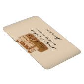 ヴィンテージワイナリー結婚式の日付の保存 マグネット (右側)