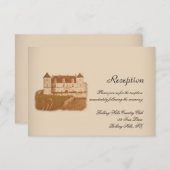ヴィンテージワイナリー結婚式 招待状 (正面/裏面)