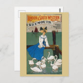 ヴィンテージワイマス英国鉄道旅行 ポストカード (正面/裏面)