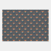 ヴィンテージワイルダネサンセットマンダラアールデコファン ラッピングペーパーシート (正面)