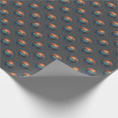 ヴィンテージワイルダネサンセットマンダラアールデコファン ラッピングペーパー (角)