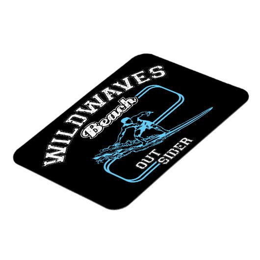 ヴィンテージワイルドウェーブビーチアウトサイダーズサーフ マグネット (左側)