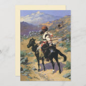 ヴィンテージワイルドウエストアンインディアントラッパーby Remington (正面/裏面)