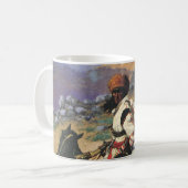 ヴィンテージワイルドウエストアンインディアントラッパーby Remington コーヒーマグカップ (正面左)