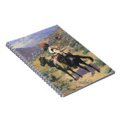 ヴィンテージワイルドウエストアンインディアントラッパーby Remington ノートブック (右側)