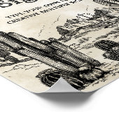 ヴィンテージワイルドウエストカウボーイバースデーパーティーテーブルサイン ポスター (角)