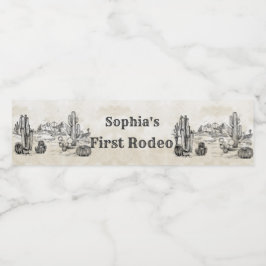 ヴィンテージワイルドウエストカウボーイバースデーパーティー ペットボトルラベル