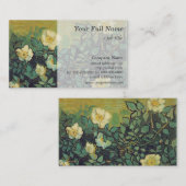 ヴィンテージワイルドバラプロファイルカード 名刺 (正面/裏面)