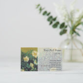 ヴィンテージワイルドバラプロファイルカード 名刺 (スタンド正面)