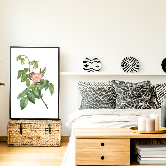 ヴィンテージワイルドバラ植物芸術印刷可能ポスター ポスター