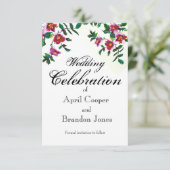 ヴィンテージワイルドピンクマゼンタウォーターバラ セーブザデート (スタンド正面)