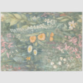 ヴィンテージワイルドフラワーガーデンボタニカルデクページ 薄葉紙 (正面)