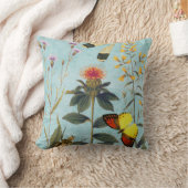 ヴィンテージワイルドフラワーズ自然恋人フローラコラージュ クッション (ブランケット)
