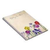 ヴィンテージワイルドフラワーノート ノートブック (右側)
