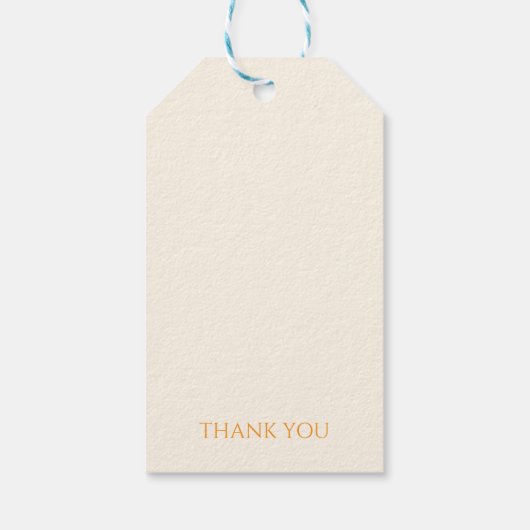 ヴィンテージワイルドフラワーピンクポピー結婚ズモノグラム ギフトタグ (裏面)