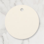 ヴィンテージワイルドフラワーピンクポピー結婚ズ フェイバータグ (裏面)