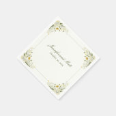 ヴィンテージワイルドフラワーフォーマル、ガーデンパーティー スタンダードカクテルナプキン (角)