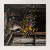 ヴィンテージワイルドフラワーブーケ ジグソーパズル (横)