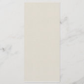 ヴィンテージワイルドフラワーベビシャワーメニュー メニュー (裏面)